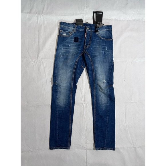 DSQUARED2 Mens Tidy Biker Jeans IT48 W34 Denim S71LA0892S30309470 NWT - Picture 8 of 16